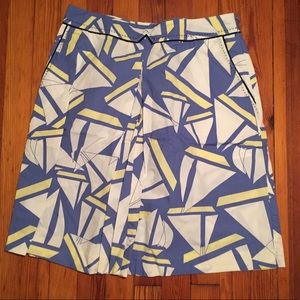 Anthropologie Nautical Sailboat Skirt